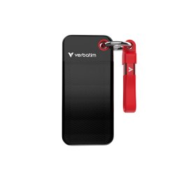 SSD Extern Portabil Verbatim Pocket Interfata USB 3.2 Gen 2 128GB Negru/Rosu
