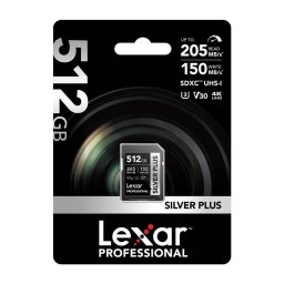 Card de Memorie Lexar Professional Silver Plus SDXC 512GB