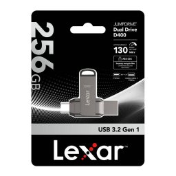 Memorie USB Lexar JumpDrive Dual D400 USB Type-C / Type-A 256GB