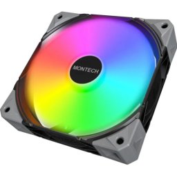 Ventilator Montech E28 PWM ARGB Black