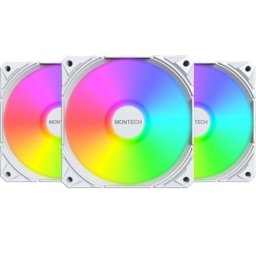 Ventilator Montech Kit 3x E28 PWM ARGB White