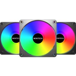 Ventilator Montech Kit 3x GF120 V2 ARGB PWM BK
