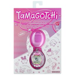 Jucarie Interactiva Bandai Tamagotchi Original cu Husa Varsta 8 Ani+ Roz
