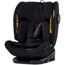 Scaun Auto Copii Chipolino Techno iGrow I-Size 40-150CM cu Sistem Isofix si Sezut Rotativ Varsta 0 - 12 Ani Negru