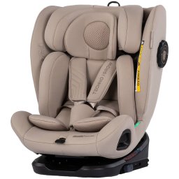 Scaun Auto Copii Chipolino Techno iGrow I-Size 40-150CM cu Sistem Isofix si Sezut Rotativ Varsta 0 - 12 Ani Latte