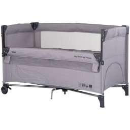 Patut Pliabil Chipolino Relax cu Laterala Culisanta Varsta 0 Luni+ Maxim 15 KG Platinum Linen