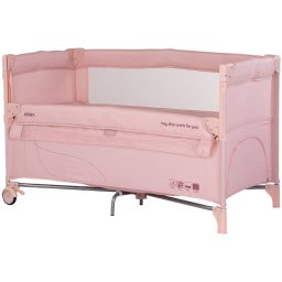 Patut Pliabil Chipolino Relax cu Laterala Culisanta Varsta 0 Luni+ Maxim 15KG Roz Pudra