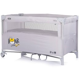 Patut Pliabil Chipolino Relax Tiger cu Laterala Culisanta Varsta 0 Luni+ Maxim 15KG Platinum