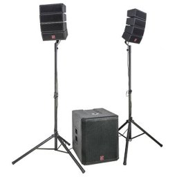 Kit Subwoofer BST 18inch / 46cm 500W + 2 Sateliti 4inch / 10cm 200W RMS BST Negru