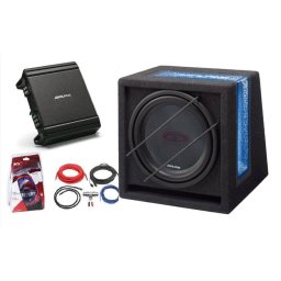 Pachet Subwoofer Auto ALPINE SBG-844BR + MRV-M250 + LK-10