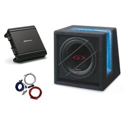 Pachet Subwoofer Auto ALPINE SBG-1044BR + MRV-M250 + 350940