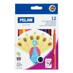 Carioci Colorate Milan 06F12 Varf 2MM 12 Bucati