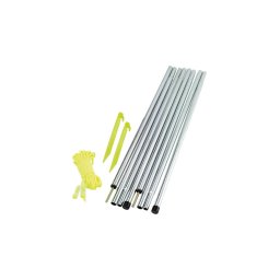 Set 2 Stalpi Camping Outwell Upright Pole Set 200CM Otel Lungime 2M Cablu de Ancorare Gri/Argintiu