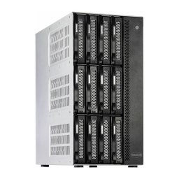 NAS Terramaster Intel Core i7-1255U 16GB RAM Bay 12 Black White