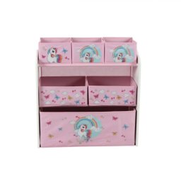 Dulap Depozitare Jucarii U-GROW Design Unicorns 63x30x60CM Roz