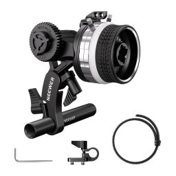 Mini Follow Focus Neewer PG001 cu Opritoare A/B Negru