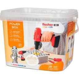 Set de Constructie fischertechnik Fischertechnik Fischer For Kids Power-Box 579436 Masina De Insurubat Electrica Dubluri Suruburi 3Ani+ Multicolor