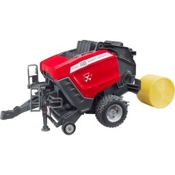 Presa De Balotat Rotunda BRUDER Massey Ferguson RB 4180 Macheta Functionala Scara 1:16 Utilaj Agricol Metal/Plastic 3Ani+ Multicolor