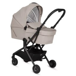 Carucior Copii Lionelo 2in1 Sia Flex Bej Landou Pliabil pe Cadru Ultracompact 7.6Kg Bej