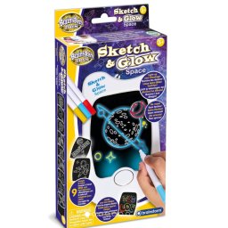 Jucarie Brainstorm Mini Tablita Desen cu Led Spatiul Cosmic 3 Ani+
