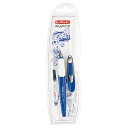 Stilou Herlitz My Pen in Cutie Dreptaci Albastru/Alb