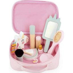 Joc de Rol Janod Mala Miss Trusa de Machiaj 10 Accesorii Unicorn 3Ani+ Roz