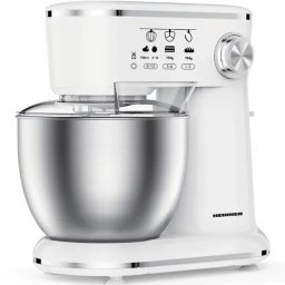 Mixer Planetar Heinner HPM-1000WHCH 1000W Bol Inox 5L 10 Viteze Alb