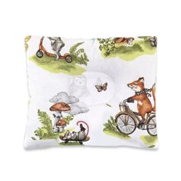 Perna Profilata Bebe Qmini Fox on Bikes Cu functie Anti-soc Bumbac 23x26Cm Natural