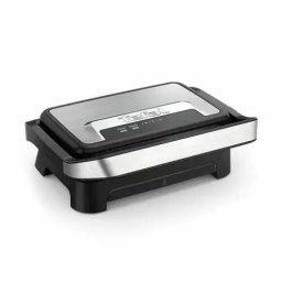 Gratar Electric Multifunctional Tefal Inicio Compact Grill GC270D10 1000W Suprafata Antiaderenta de Gatit 23x14.5cm Depozitare Verticala Negru