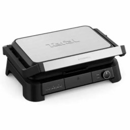 Gratar Electric Multifunctional Tefal SuperGrill 3-in-1 XL GC520DE0 2000W Invelis Antiaderent 3 Trepte de Temperatura Functie tip Cuptor si Barbeque Depozitare pe Verticala Argintiu/Negru