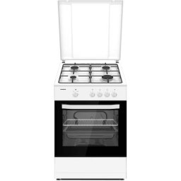 Aragaz Heinner HFSC-SME66IWH 60x60Cm Gaz 4 Arzatoare Aprindere Electrica Alb