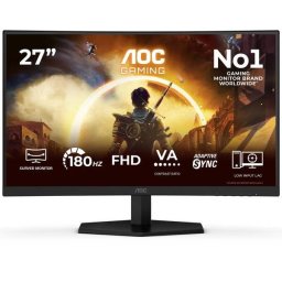 Monitor AOC Gaming C27G42FE 27inch FHD Curved VA 1500R 180Hz 4ms Negru