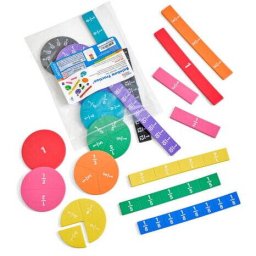 Set Educativ Hand2Mind Fractii magnetice Rainbow +7 ani