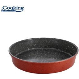 Tava Rotunda Heinner Anca Acoperire Ceramica 35x7cm Rosu