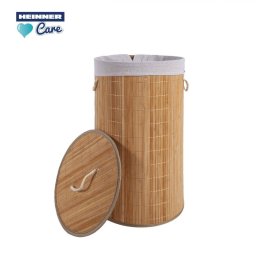 Cos de Rufe Heinner Rotund de Bambus 35x60cm 55L Bej
