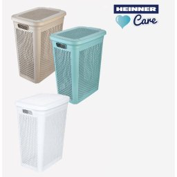 Cos de Rufe Heinner Slim din Plastic 38L Mix 3 Culori Alb Verde Bej