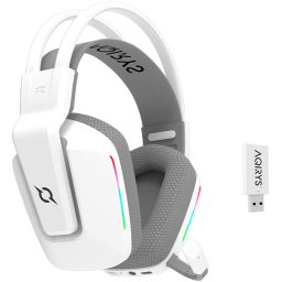 Casti wireless Alya 2.0, 3D Stereo, 2.4GHz, Bluetooth, multiplatforma, Alb