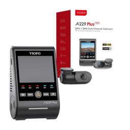 Camera video auto VIOFO A229 Plus 2CH Dashcam 2K + 2K WiFi, GPS