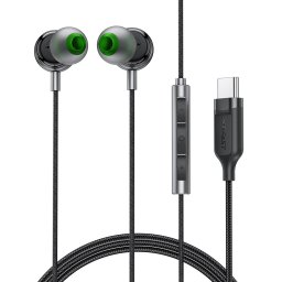 Casti KF2341084, 3.5 mm, USB-C, Negru