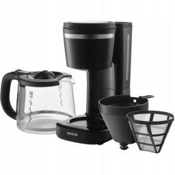 Cafetiera Cafetiera Filtru, SCE2710BK Dark Line, 10 cesti, 1000 W, 1.5 L, Negru