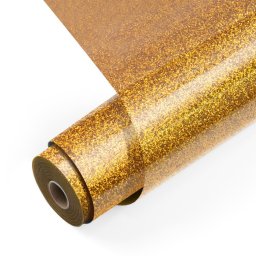 Vinyl termotransfer cu sclipici auriu, 30,5 x 90 cm, LOKLiK
