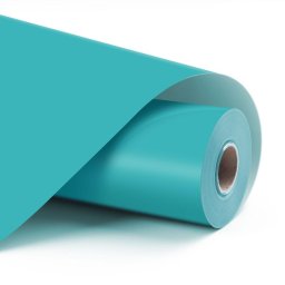 Vinyl adeziv permanent, turcoaz deschis mat, 30,5 x 180 cm, LOKLiK