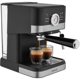 Sencor SES 1721BK Espresso - Nou, doar ambalaj deschis - Manual Aparat de cafea