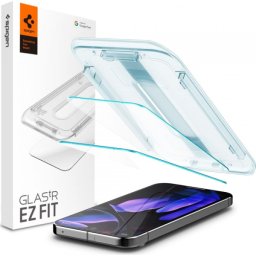 Folie de protectie Ecran Spigen GlastR EZ FIT pentru Google Pixel 9 Pro XL, Sticla Securizata, Full Glue, Set 2 bucati AGL08445