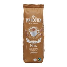 Set 2 x Ciocolata Calda Pudra Van Houten, Ground Milk, 1 kg