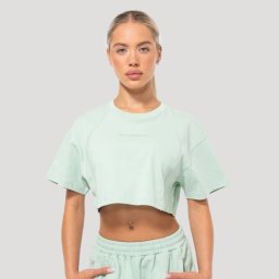 GymBeam Tricou pentru femei Cropped Mochi Green M