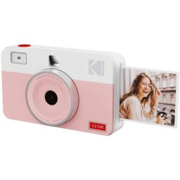 Camera foto compact instant Kodak Mini Shot 2 Retro, Ecran LCD 1.7 inch, 10MP, Blit incorporat, Roz