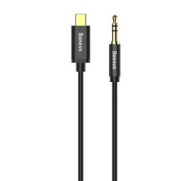 Cablu Audio Baseus Yiven M01 Tata USB-C la Tata Mini Jack 3.5mm 1.2m Negru