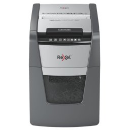 Distrugator automat documente REXEL Optimum 90X 90 Coli P4 Cross-cut Cos 34L Negru/Gri