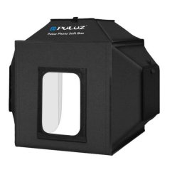 Accesoriu Camera Video Actiune PULUZ , LED-uri incorporate, fundaluri multiple, fotografie/mini-filmulete de produs, 40cm, Negru
